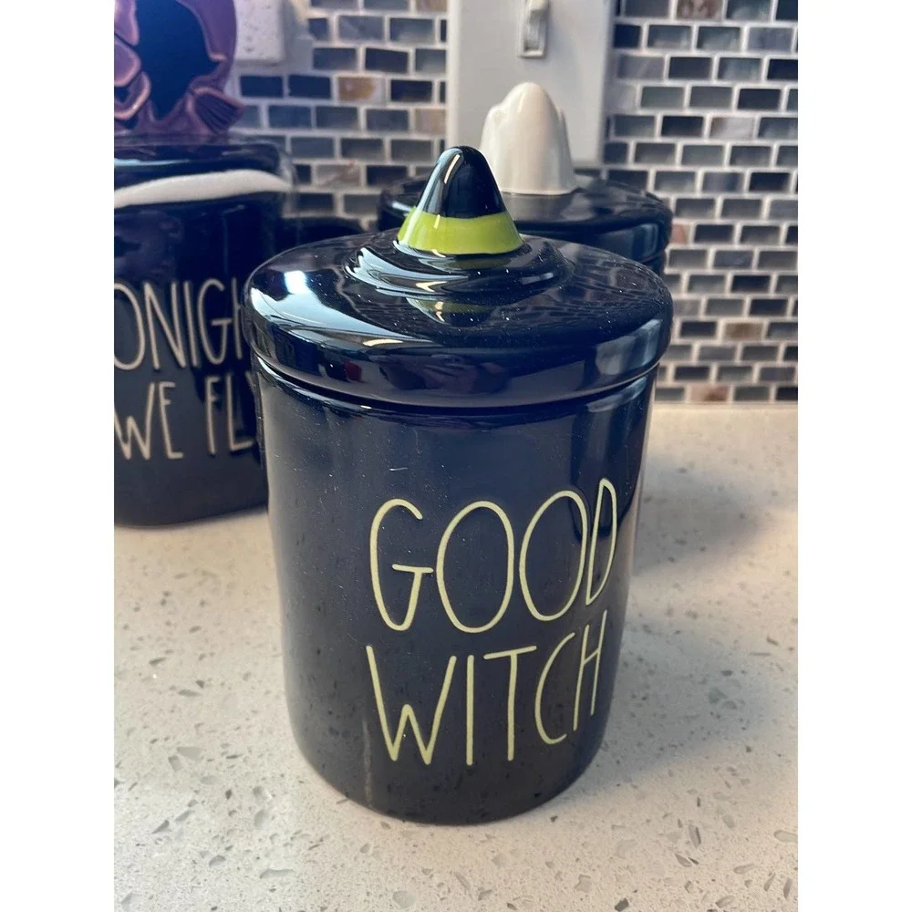 rae dunn new 3 piece Halloween set